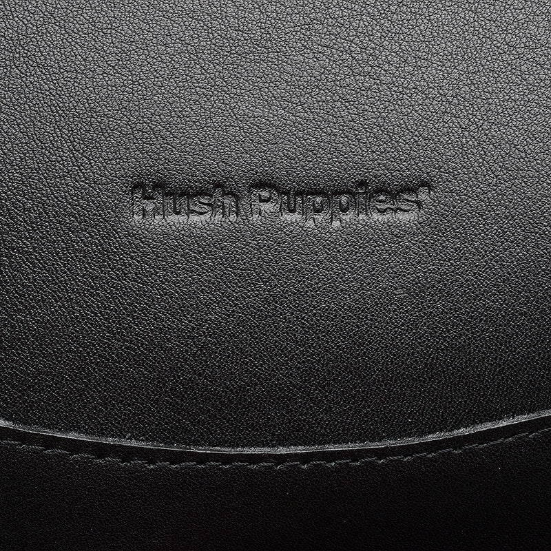 Cartera Hush Puppies Negro Bandolera cuero flecos Sharon